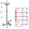 MEGA TRS750_grey Стойка гидравлическая г\п 750 кг.