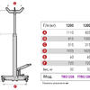 MEGA TRS1200_grey Стойка гидравлическая г\п 1200 кг.