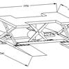 KraftWell KRW260B Подъемник ножничный г\п 2500 кг. пневматический напольный с поворотными лапами