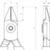 Бокорезы с конической сменной головкой  C3330R\C3340R