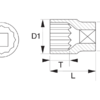 Торцевая головка двенадцатигранная, дюймовые размеры  A7400DZ