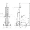 KraftWell KRW4H8 Колонны подкатные г\п 4х8,5 т. электрогидравлические, беспроводные