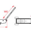 KraftWell KRWFJ20T Домкрат подкатной гидравлический г/п 20000 кг.