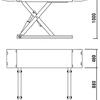 KraftWell KRW3TN Подъёмник ножничный короткий шиномонтажный г\п 3000 кг.