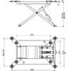 KraftWell KRW2.7L Подъемник ножничный г/п 2700 кг. мобильный