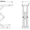 S350F Ножничный (двойные ножницы короткая платформа) заглубляемый подъемник, 4,0 т. (Обновленная версия 2023)